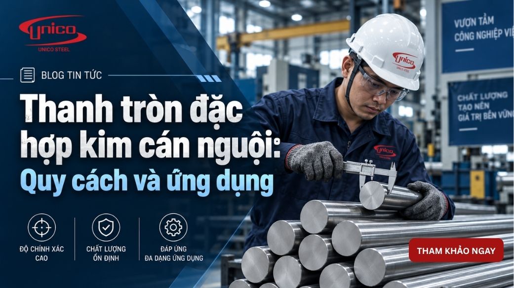 Thanh tròn đặc hợp kim cán nguội cho chi tiết cơ khí