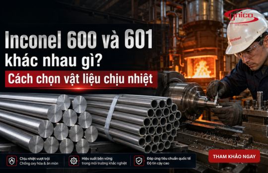 Inconel 600 và 601 khác nhau gì? Cách chọn vật liệu chịu nhiệt