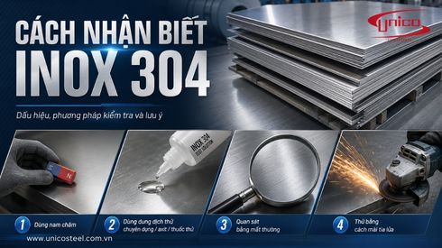 Cách nhận biết inox 304: Dấu hiệu, phương pháp kiểm tra và lưu ý