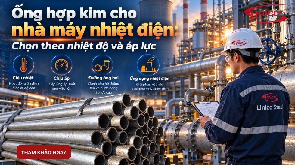 Ống hợp kim cho nhà máy nhiệt điện: Chọn theo nhiệt độ và áp lực