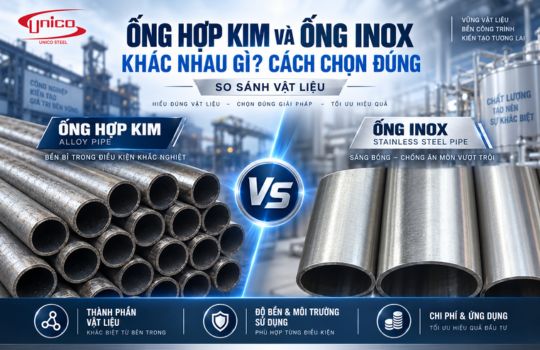 Ống hợp kim và ống inox khác nhau gì? Cách chọn đúng