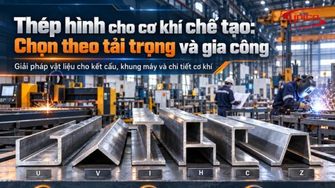 Thép hình cho cơ khí chế tạo: Chọn theo tải trọng và gia công