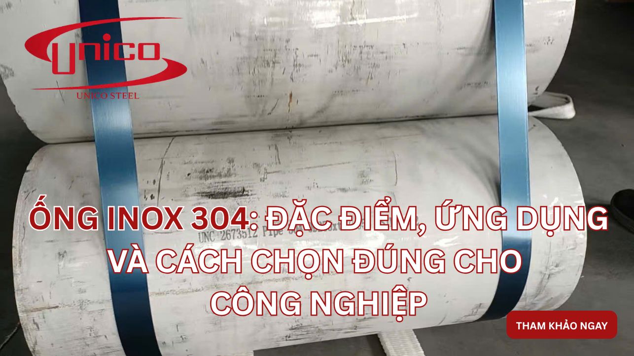 ỐNG INOX 304: Đặc điểm, ứng dụng và cách chọn đúng cho công nghiệp