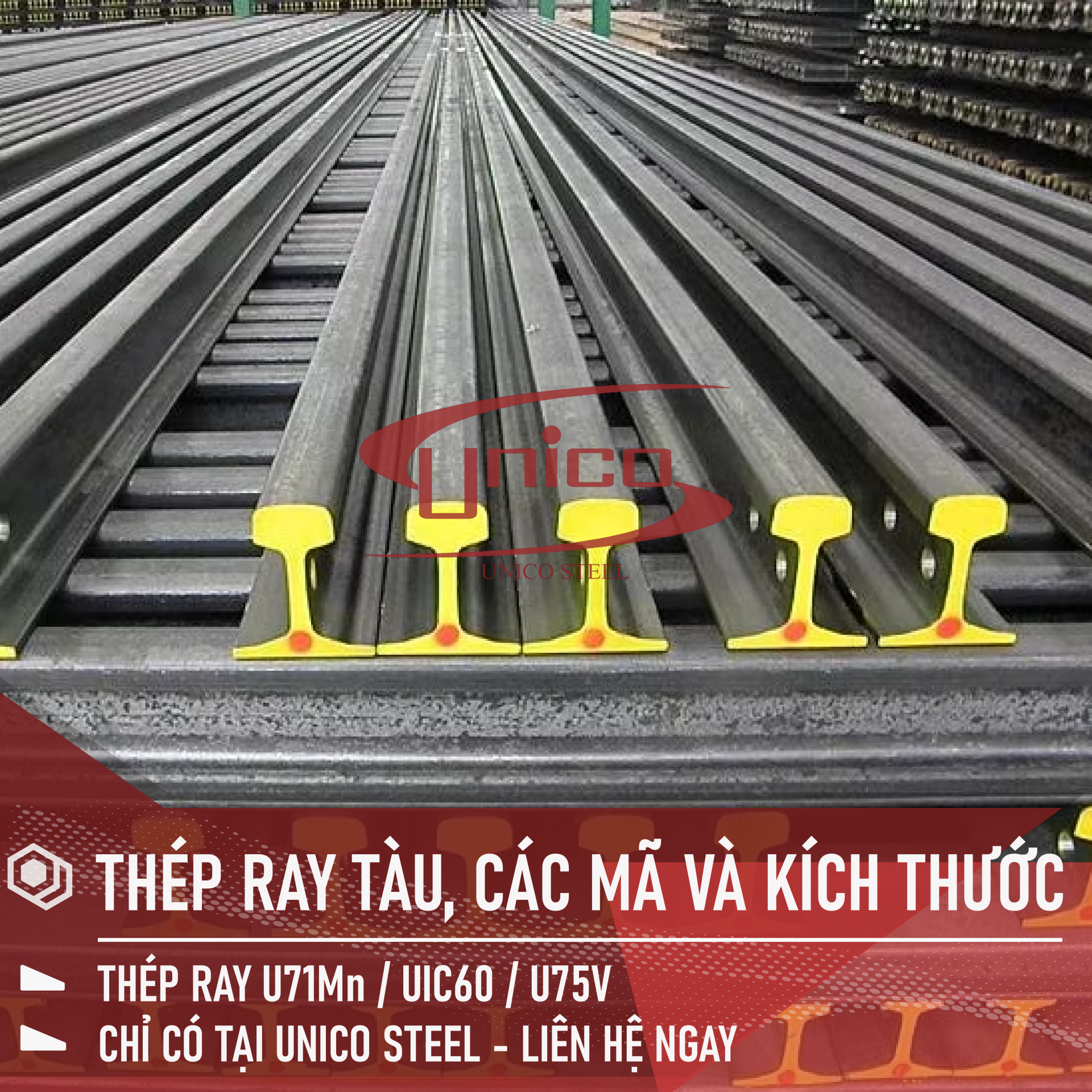 THÉP RAY TÀU, CÁC MÃ KÈM KÍCH THƯỚC CƠ BẢN