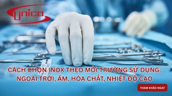 Cách chọn inox theo môi trường sử dụng: Ngoài trời, ẩm, hóa chất, nhiệt độ cao