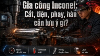 Gia công Inconel theo bản vẽ: Cắt, tiện, phay, hàn cần lưu ý gì?