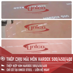 THÉP TẤM MÀI MÒN HARDOX 400, HARDOX 450, HARDOX 500