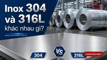 Inox 304 và 316L khác nhau gì? Cách chọn đúng vật liệu, tránh mua sai khi gia công