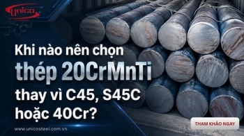 Khi nào nên chọn thép 20CrMnTi thay vì C45, S45C hoặc 40Cr?