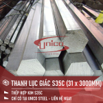 THANH LỤC GIÁC S35C QUY CÁCH: 31 x 3000MM