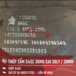 THÉP TẤM S45C DUNG SAI DÀY 30LY / 30MM