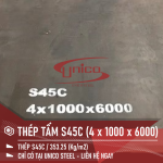 THÉP TẤM S45C KÍCH THƯỚC: 4 x 1000 x 6000