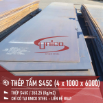 THÉP TẤM S45C KÍCH THƯỚC: 4 x 1000 x 6000