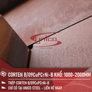 THÉP CORTEN B/09CuPCrNi-B KHỔ 1000-2000MM