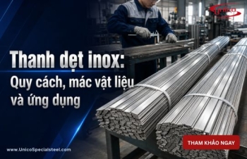 Thanh dẹt inox: Quy cách, mác vật liệu và ứng dụng