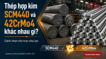 Thép hợp kim SCM440 và 42CrMo4 khác nhau gì? Cách chọn cho trục chịu lực