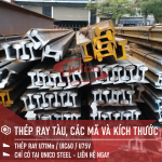 THÉP RAY TÀU, CÁC MÃ KÈM KÍCH THƯỚC CƠ BẢN