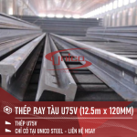 THÉP RAY TÀU U75V KÍCH THƯỚC (12.5M x 120MM)